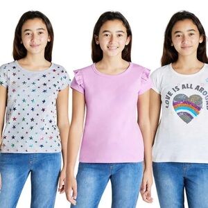 3-pack T-shirts size:L (14-16) Girls